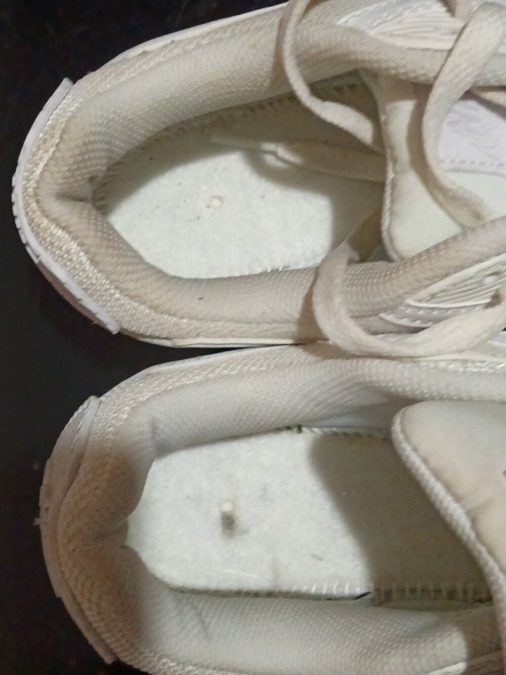 Nike Air Max 90 Triple White Leather Women Sneaker Shoes CQ2560-100 Size 8 - Picture 4 of 13